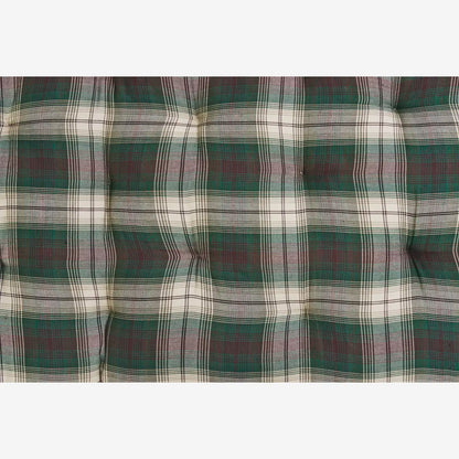 Checkered Cotton Mattress - Green, Off White, Brown