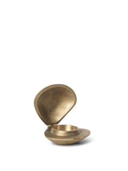 Brass Clam Tea-light Holder