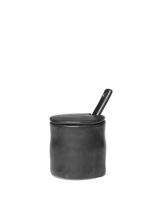Flow Jar with Spoon / Black