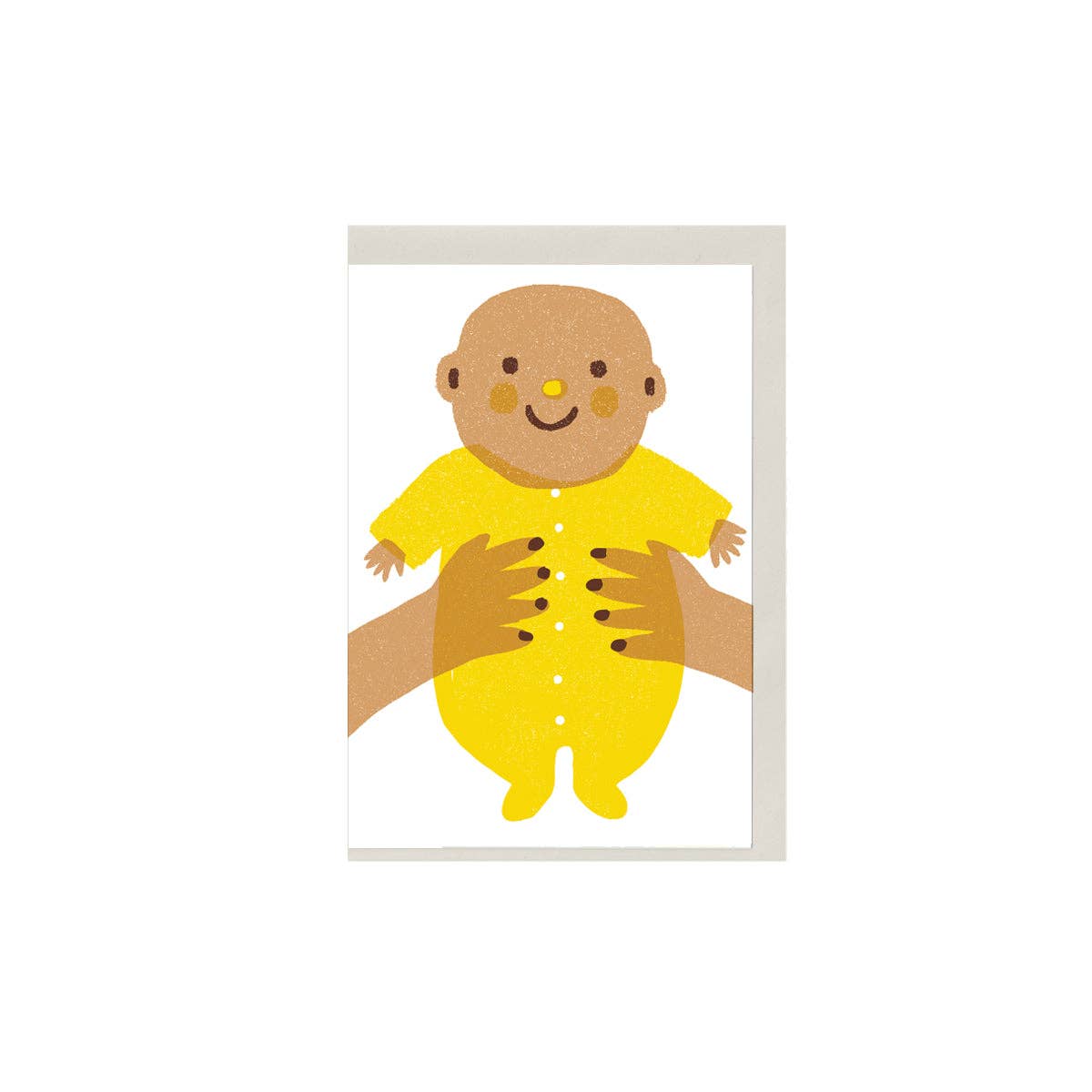 Yellow Baby - Mini Greeting Card