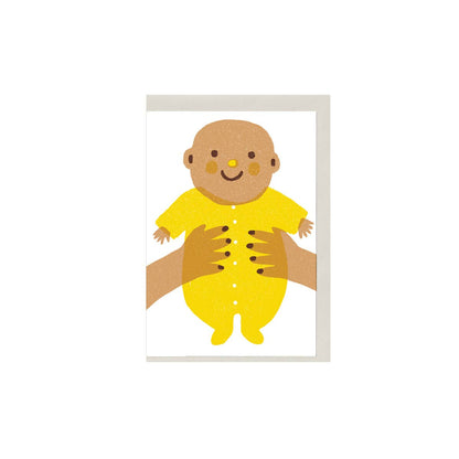 Yellow Baby - Mini Greeting Card