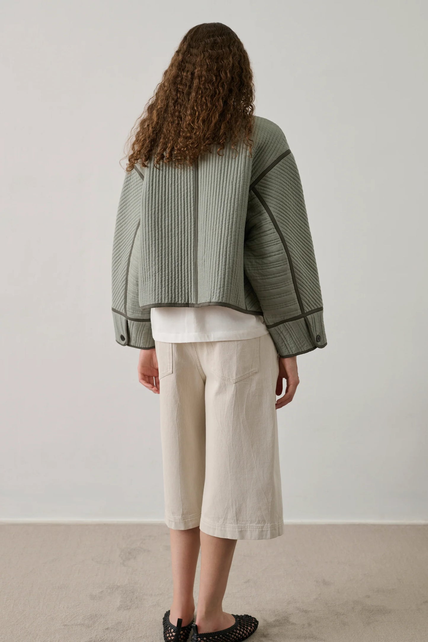 Patchouli Quilted Jacket -  Sage