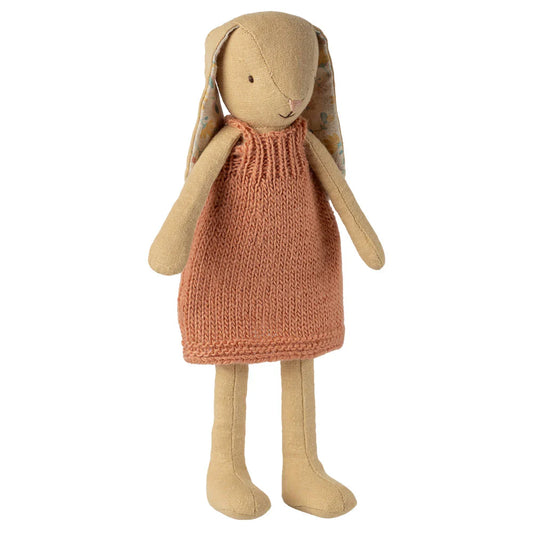 Bunny Size 2 - Cream Yellow in Knitted Dress