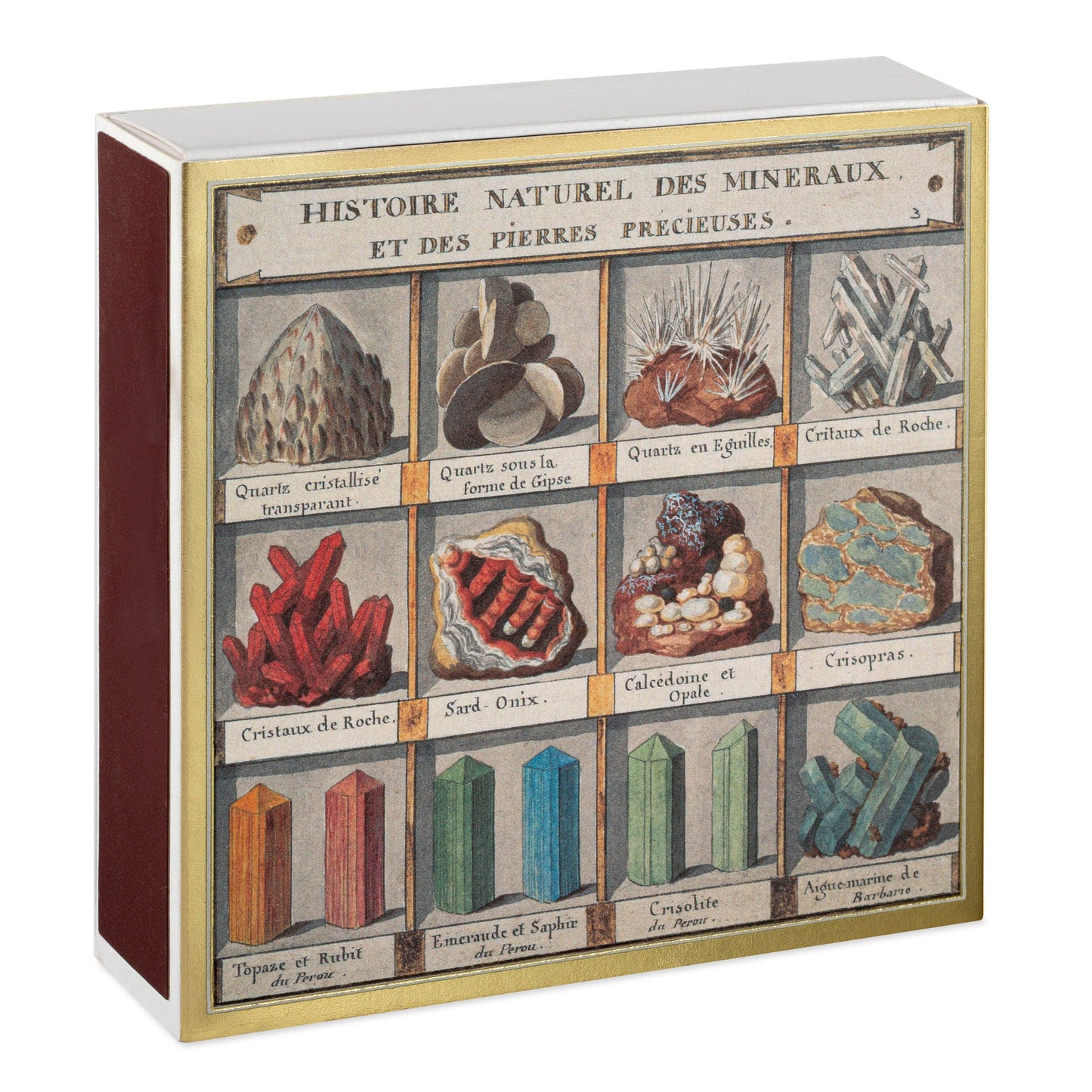 Square Matchbox - Minerals