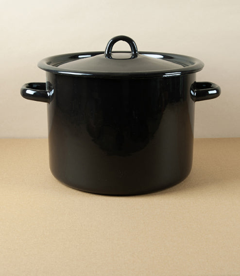 Enamel pot - Black