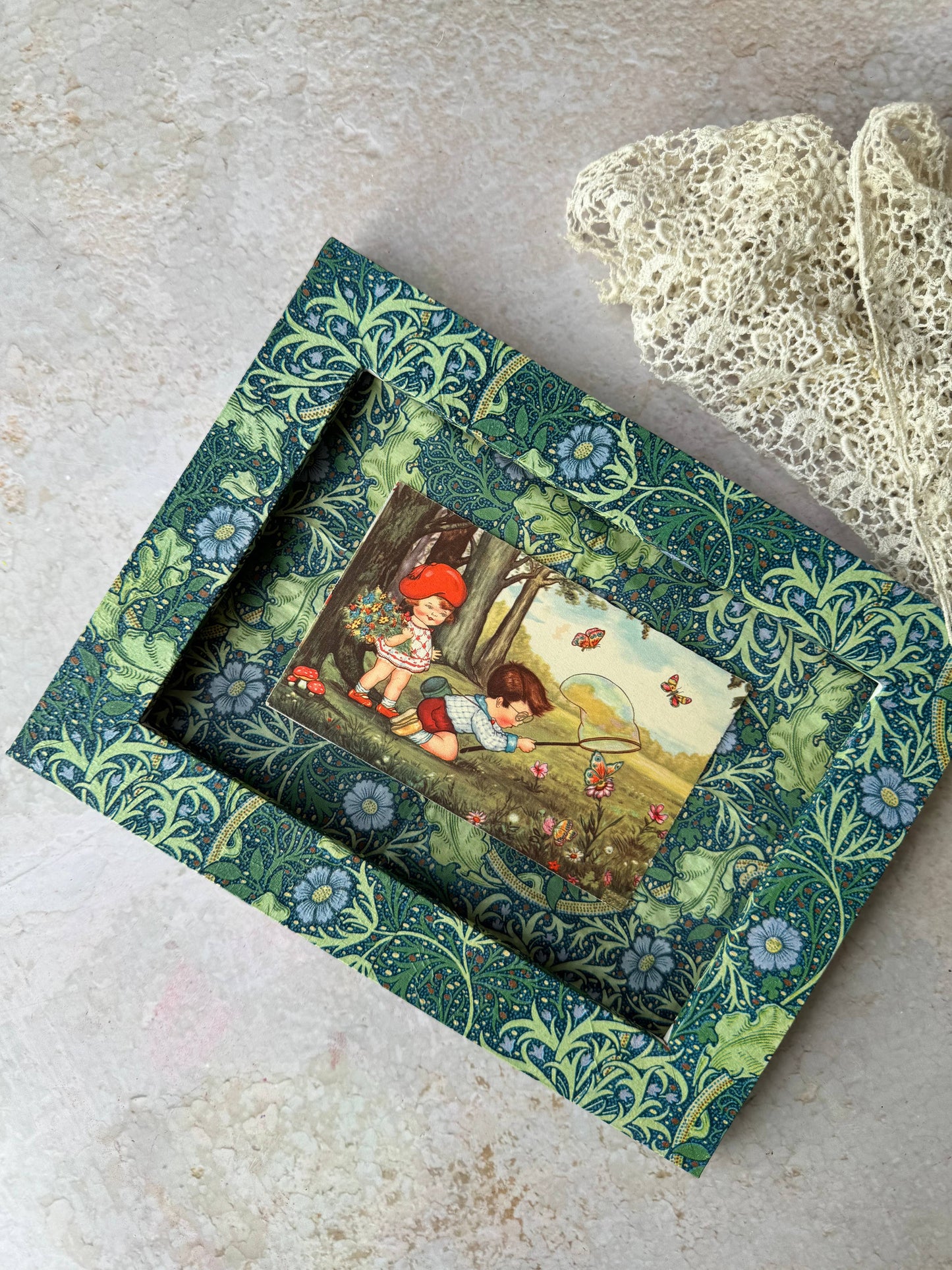 Decoupage Photo Frame - A5 William Morris