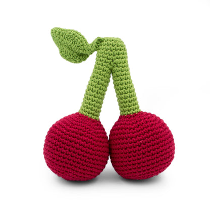 Crochet Rattle - Cherry