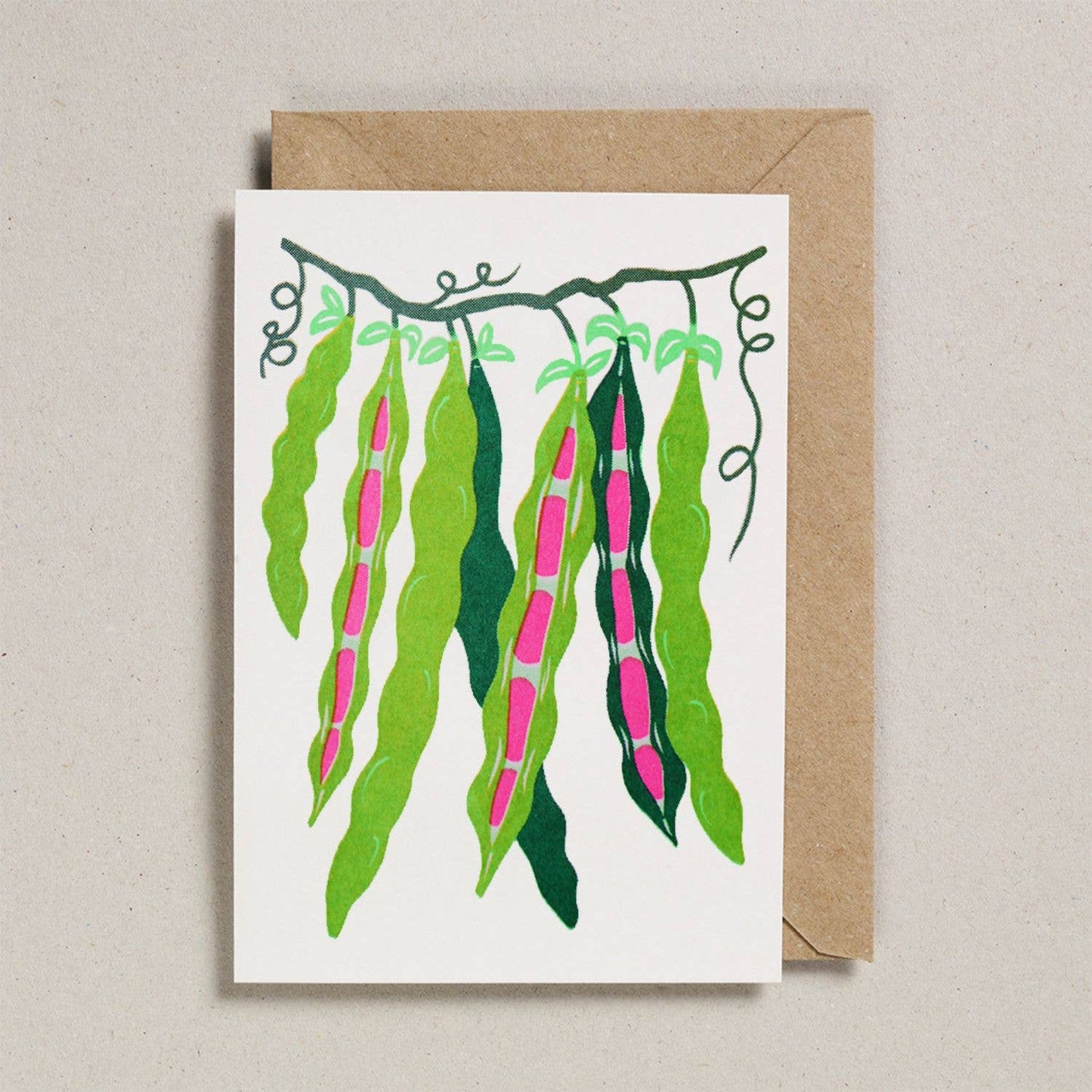 Grow Runner Beans - Greeting Card