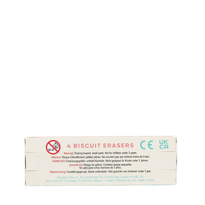 Erasers Set of 4 - Biscuits