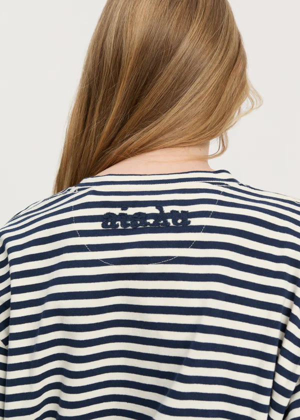 Lui Circular Striped Tee - Mix Night