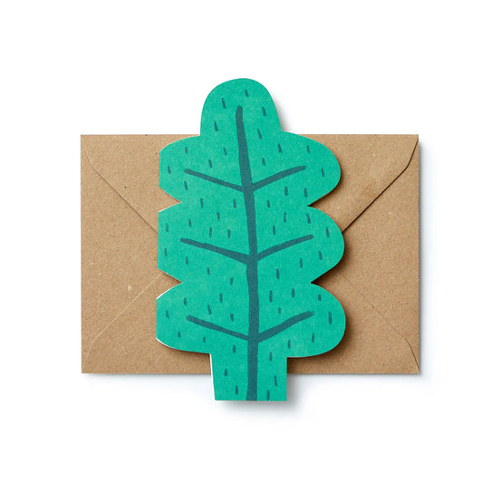 Leaf Cut Out - Greeting Card