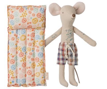 Beach Mouse with Air Mattress - Dad