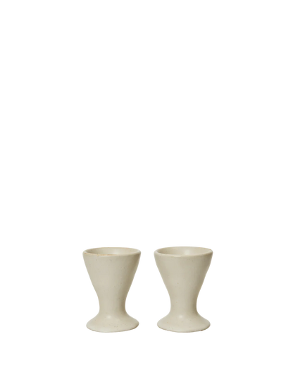 Flow Egg Cups - White Set of Two
