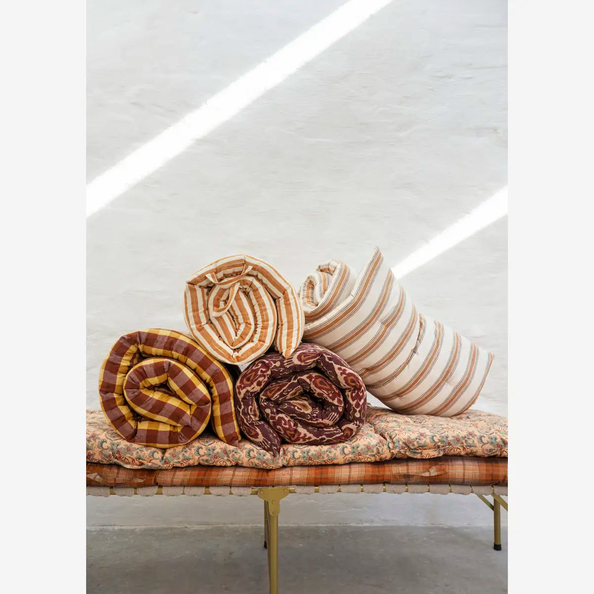 Cotton Mattress - Cinnamon Stripe