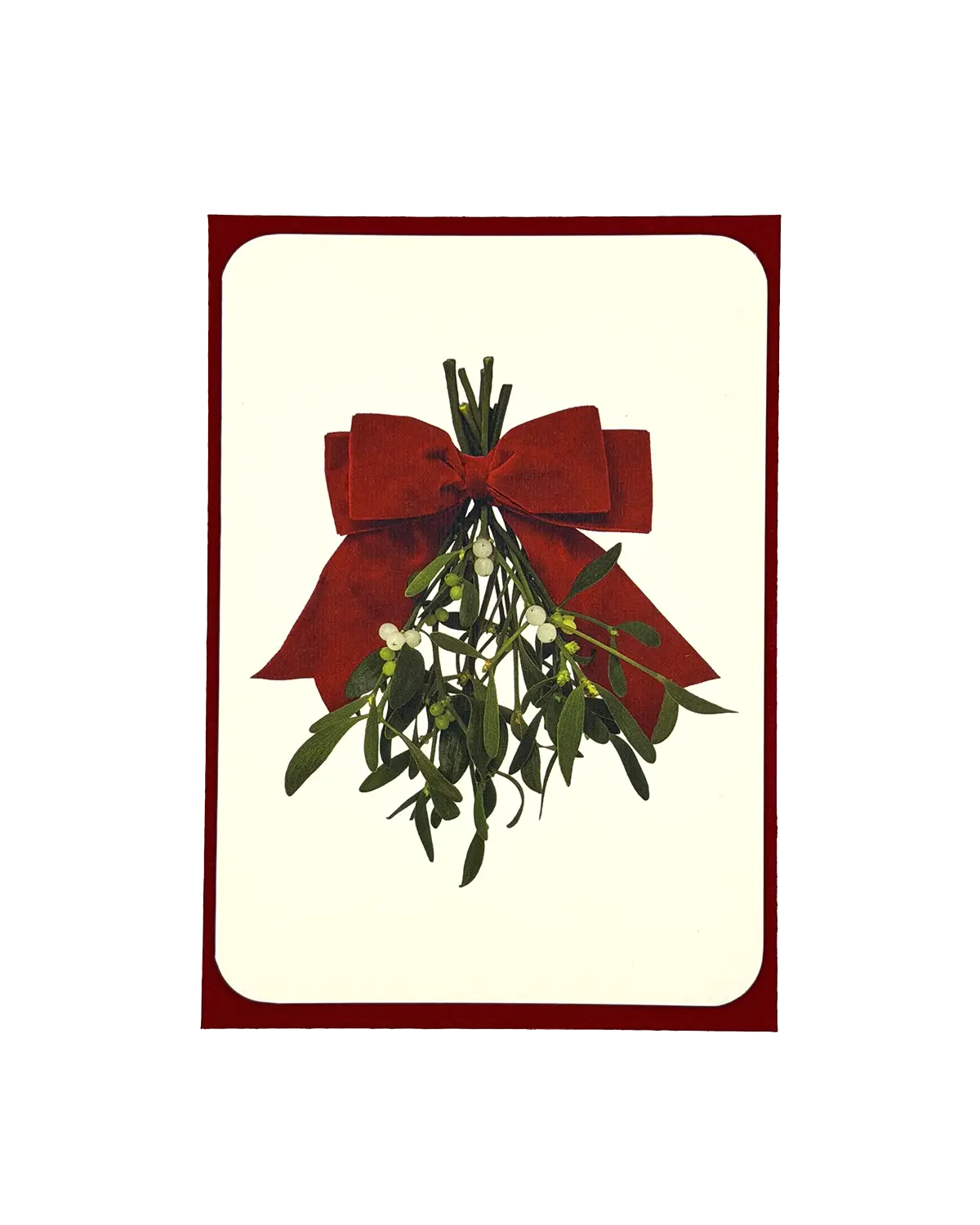 Mistletoe Bow - Christmas Greeting Card
