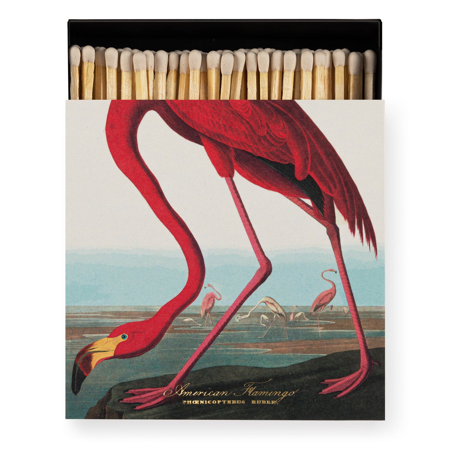 Square Matchbox - Flamingo