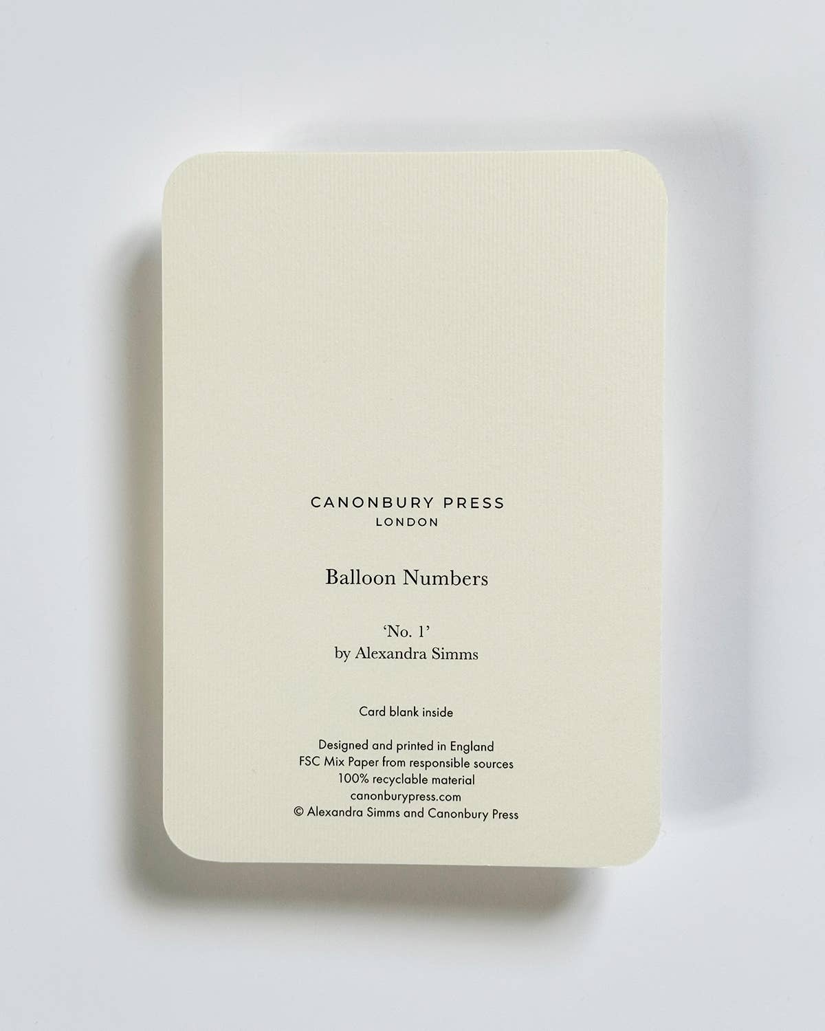 Birthday Balloon No. 1 - Greeting Card