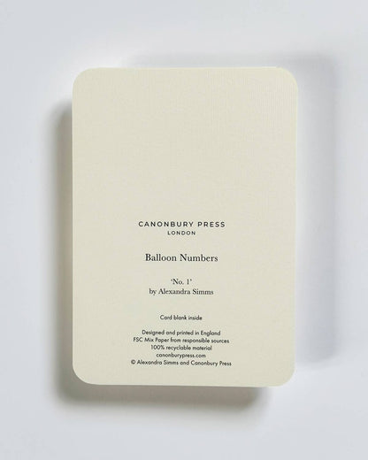 Birthday Balloon No. 1 - Greeting Card