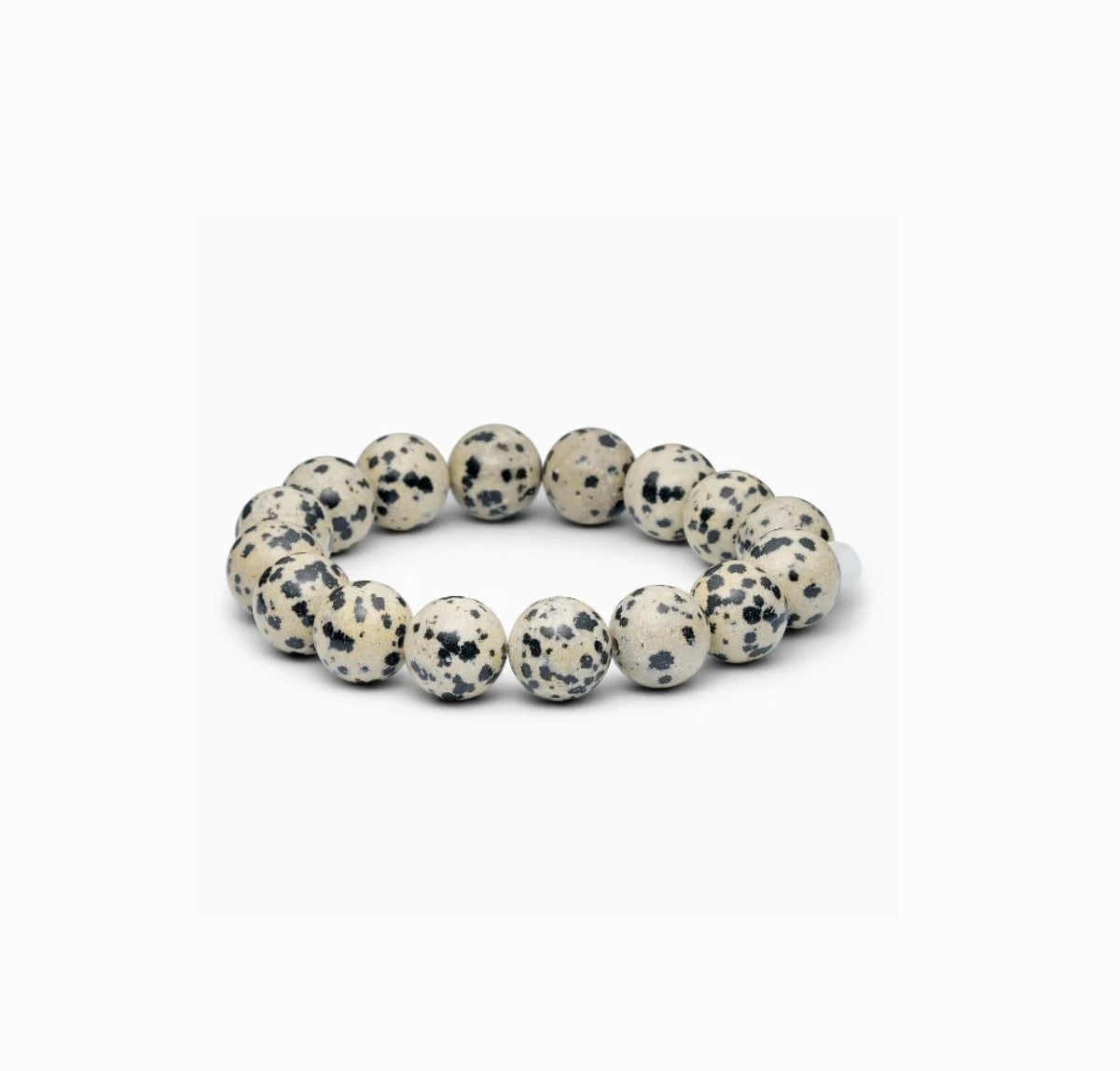 Chunky Beaded Bracelet - Dalmatian