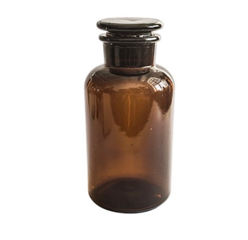 Manses Amber Lidded Jar - 1000ml