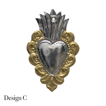 Recycled Metal Tin Hearts