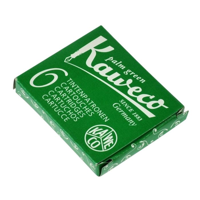 Kaweco Palm Green Ink Cartridges - Pack of Six