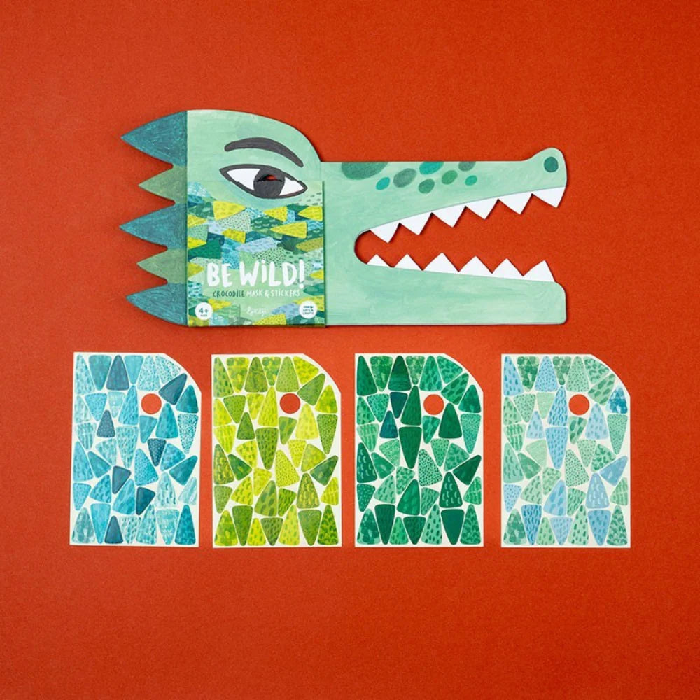 Be Wild - Crocodile Mask & Stickers