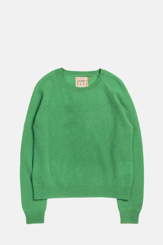 Crop Crew Jumper / Fresh Green