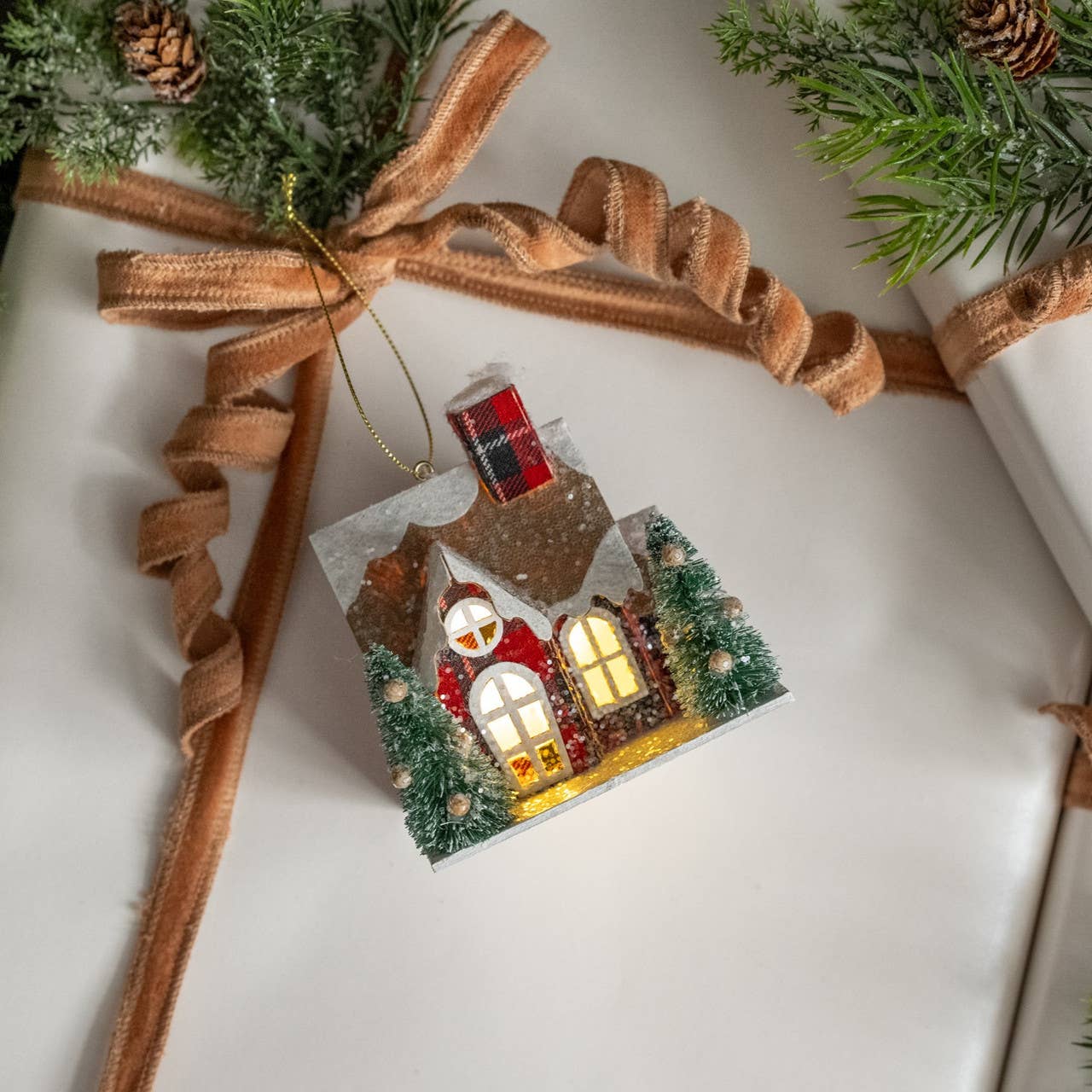 Light up Christmas Cottage Decoration