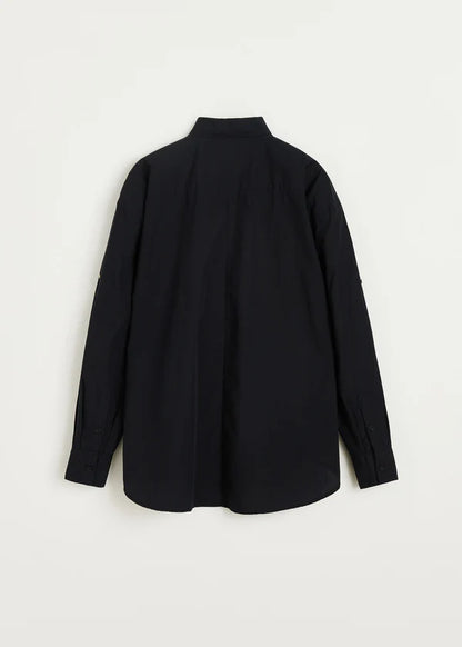 Oversized Shirt - Black Navy