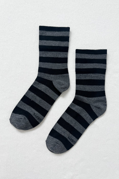 Wally Sock - Charcoal / Black