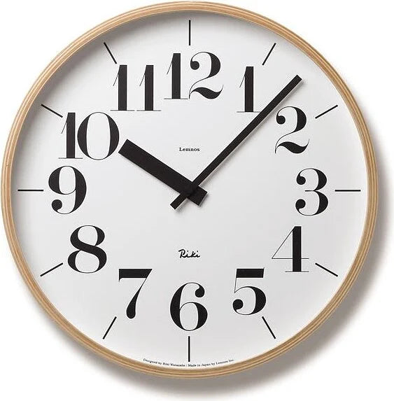 Riki Natural Wall Clock