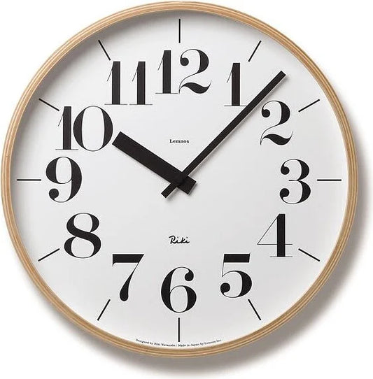 Riki Natural Wall Clock