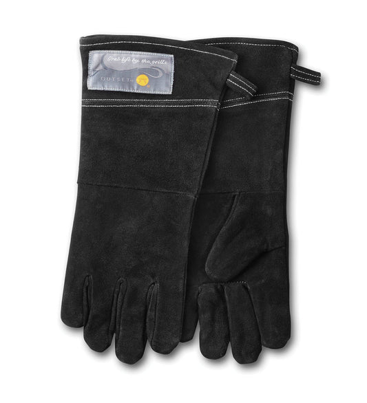 Leather Grill Gloves - Black