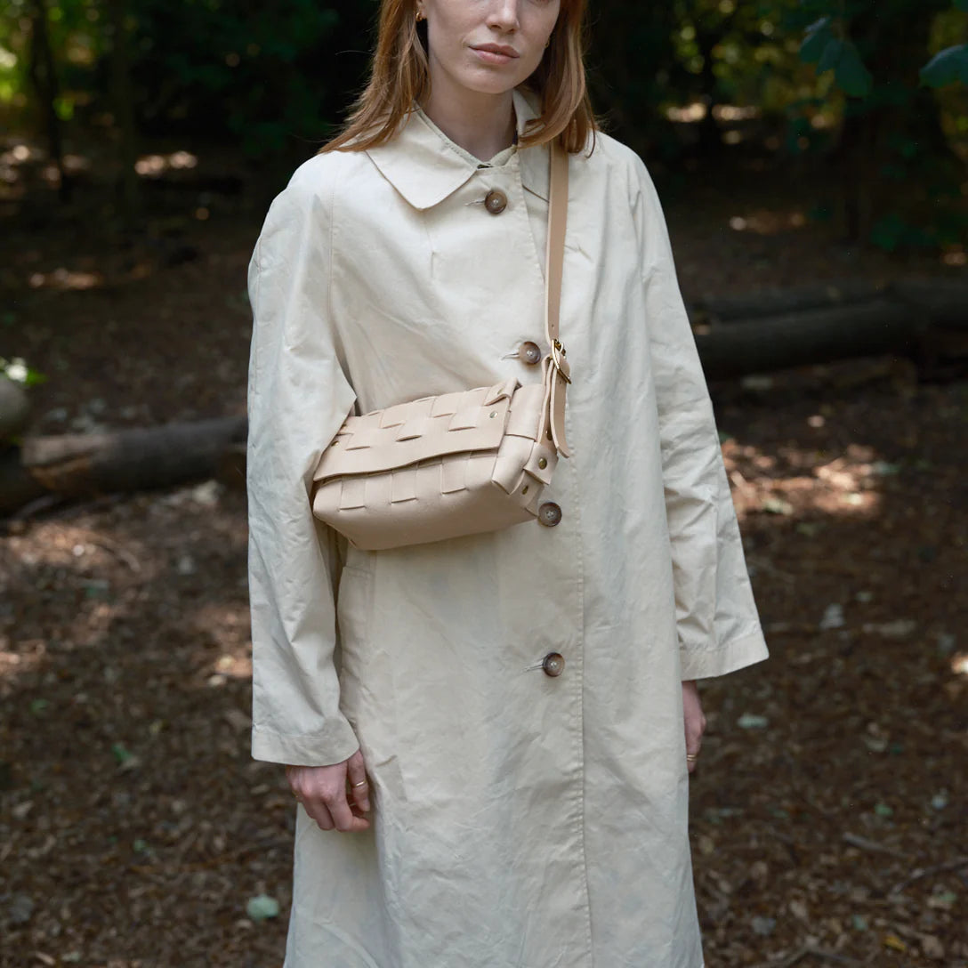 Oversized Waxed Louis Coat - Ecru