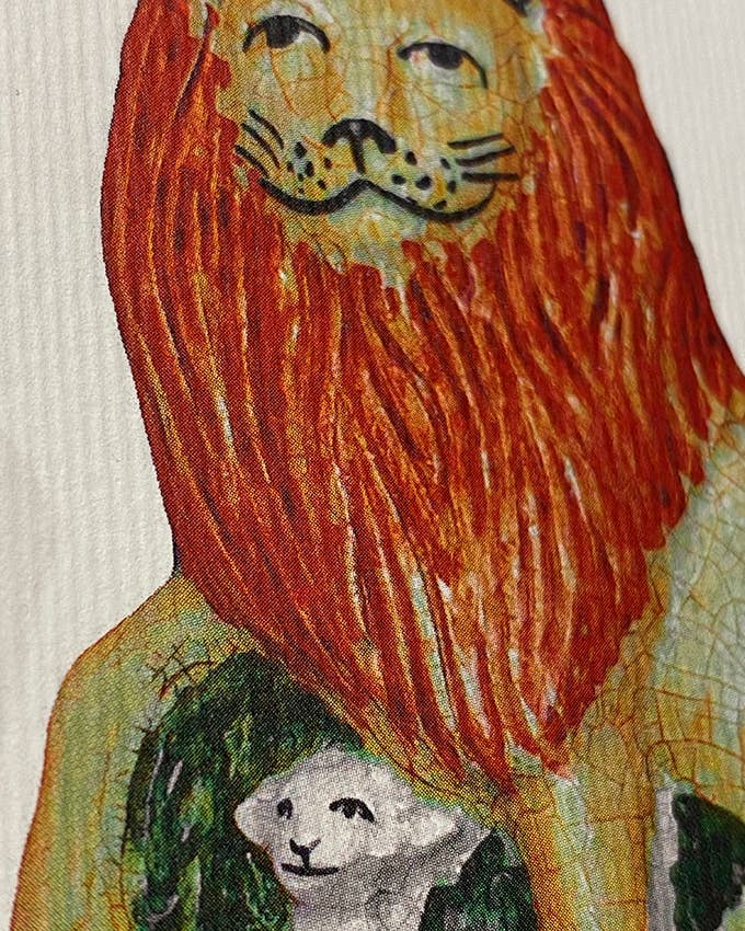 Lion & Lamb - Greeting Card