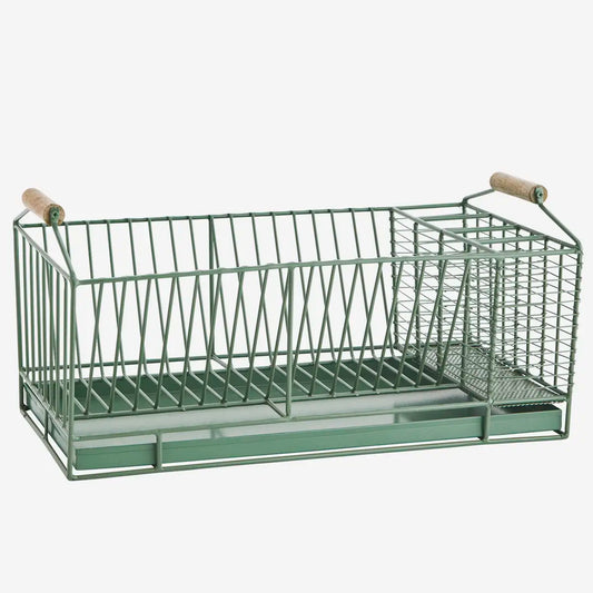 Iron Dish Rack - Green