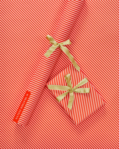 Stripe Pink & Red - Wrapping Paper
