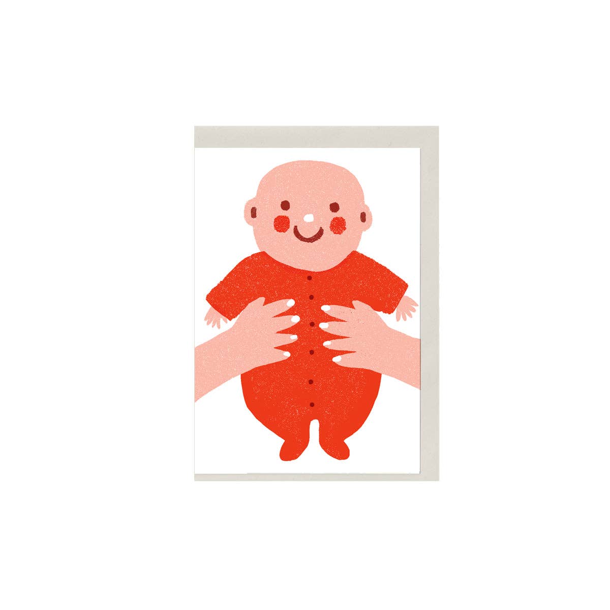 Red Baby - Mini Greeting Card