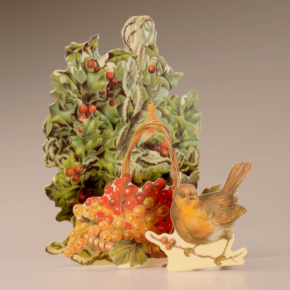 Robin & Holly - 3D Greetings Card