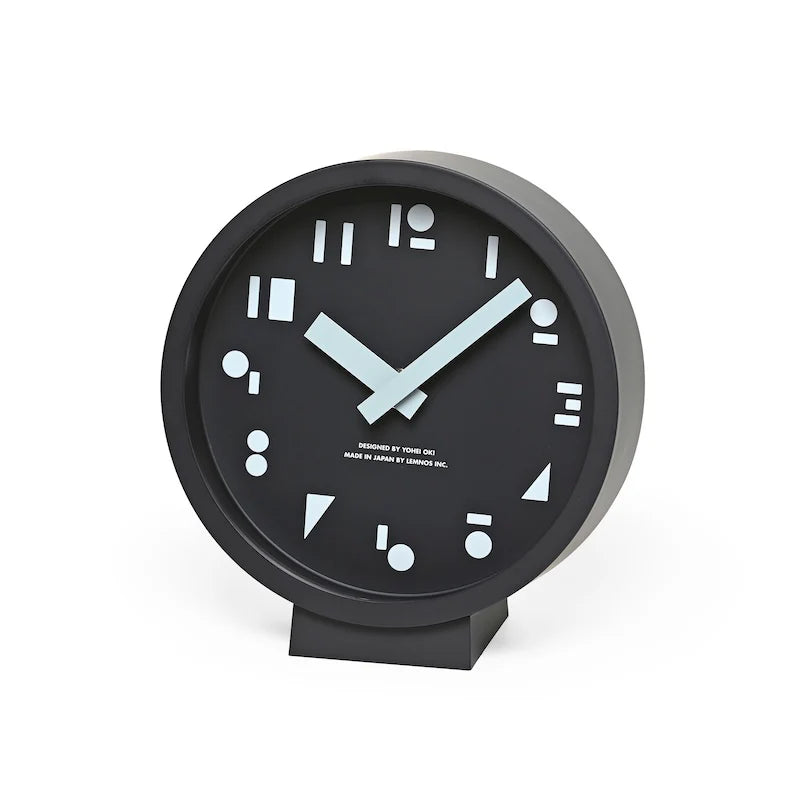 Lemnos M,S,S Table Clock - Black
