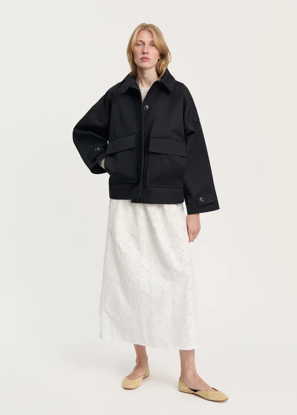Ritu Jacket Twill - Black Navy