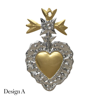 Recycled Metal Tin Hearts