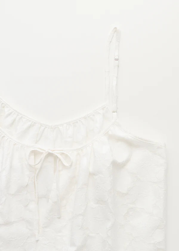 Strap Top Laceflower - White