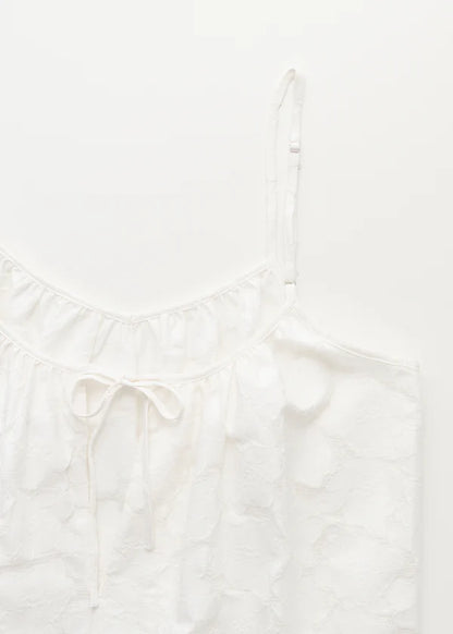 Strap Top Laceflower - White
