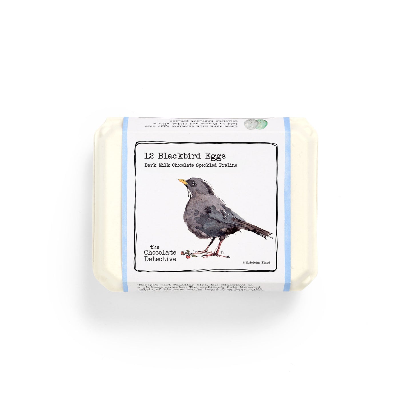 12 Chocolate Blackbird Eggs