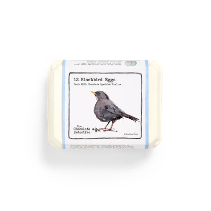 12 Chocolate Blackbird Eggs