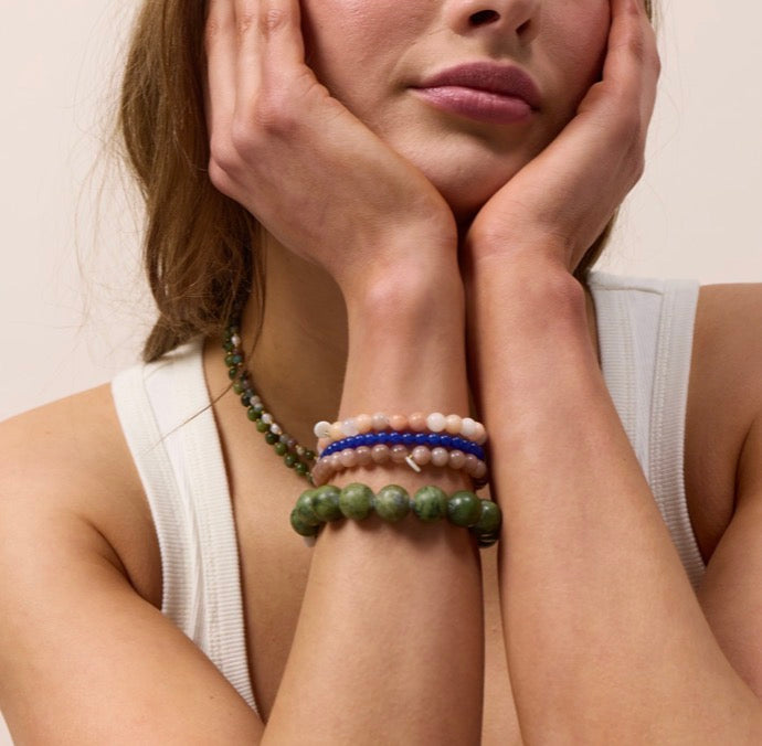 Petite Beaded Bracelet - Lapis Lazuli
