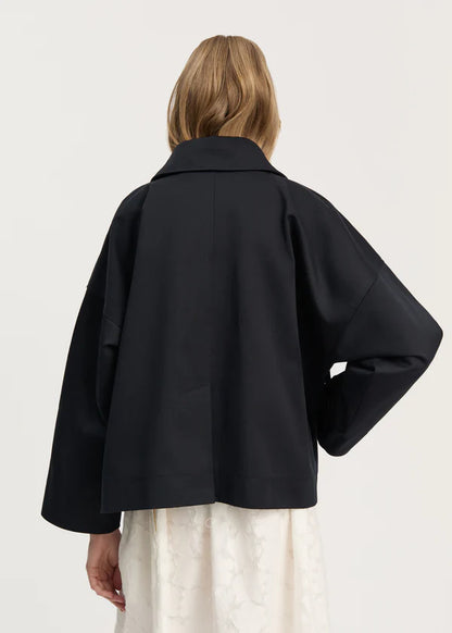 Ritu Jacket Twill - Black Navy