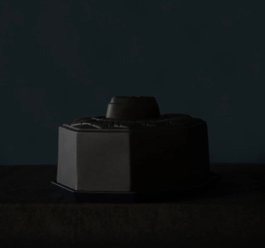 Digoin Butter Dish - Ink